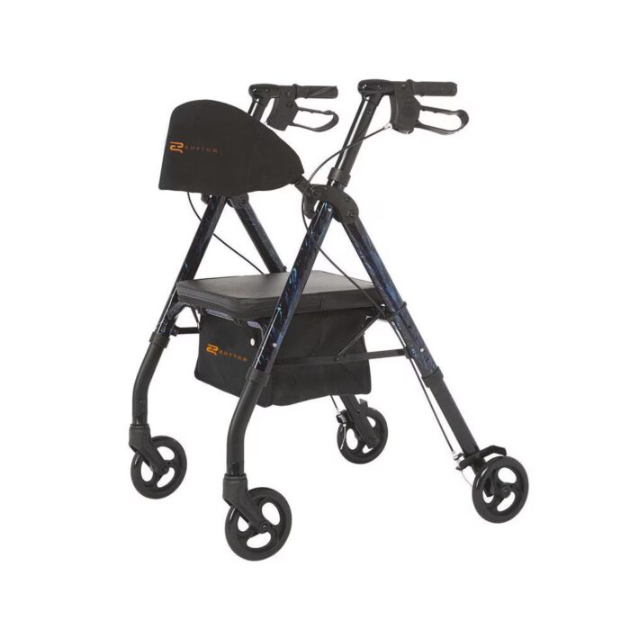 Rhythm Royal Universal Aluminum 4 Wheel Walker