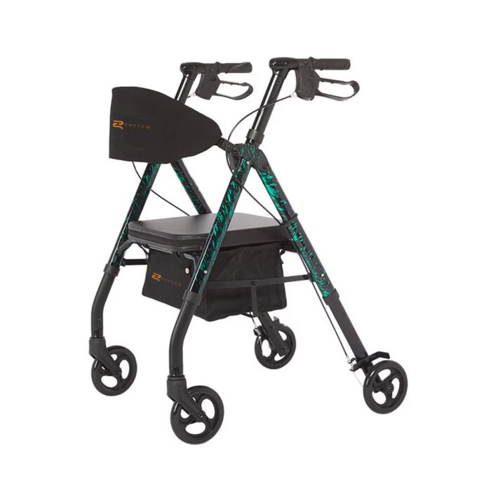 Rhythm Royal Universal Aluminum 4 Wheel Walker - Image 3