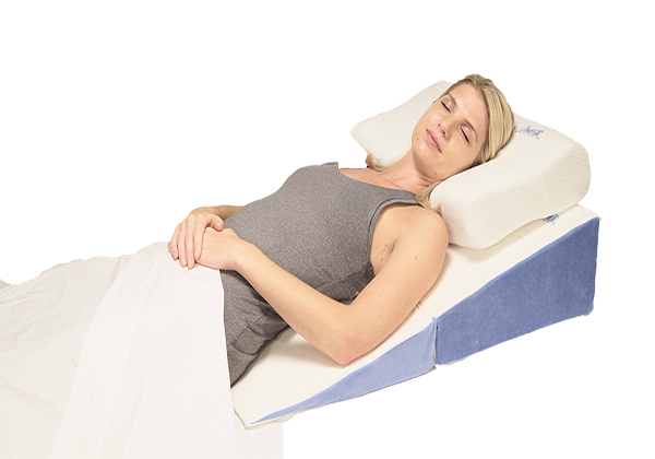 Bed Wedge Pillow - Folding Memory Foam Incline Cushion