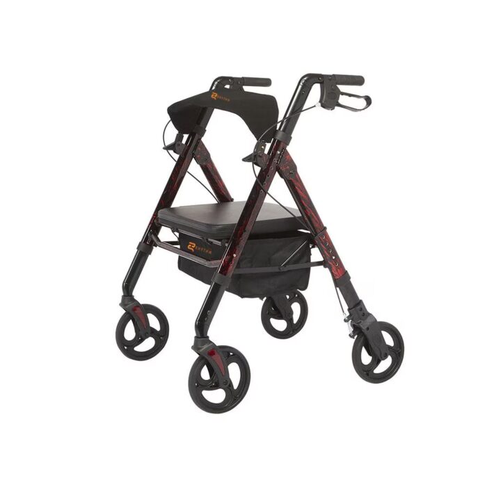 Rhythm Regal Bariatric Aluminum 4 Wheel Walker - Image 2
