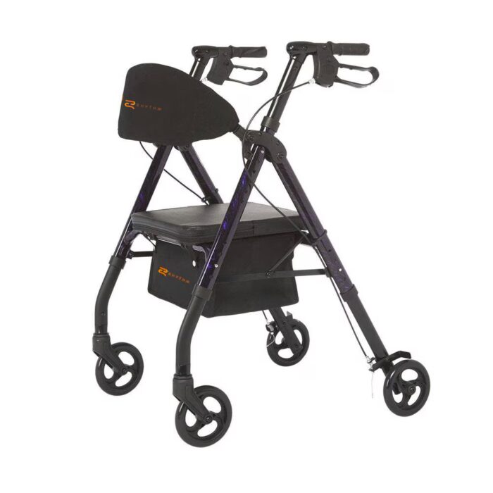 Rhythm Royal Universal Aluminum 4 Wheel Walker - Image 4